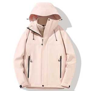 เสื้อแจ็คเก็ตบุขนแกะแบบ 3-in-1 กันลมสำหรับทุกเพศ พร้อมฮู้ด เหมาะสำหรับงานกลางแจ้ง - Product Image 2