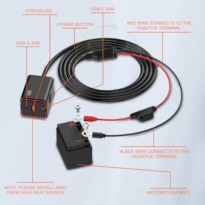 Chargeur USB rapide et durable pour moto électrique, chargeur de téléphone portable avec ports USB - Product Image 3