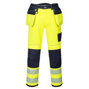 PORTWEST - T501YNR28 PW3 pantalon de travail jaune/bleu marine avec étui haute visibilité-EAN 5036108307180 HI-VIS WORKWEAR - Product Image 1