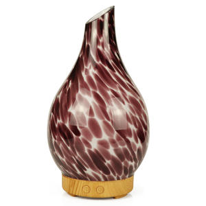 Nuevo Difusor de Aroma de Vidrio con Patrón, Humidificador Ultrasónico de 100 ml con Luz LED para Uso en el Hogar y la Oficina - Product Image 5