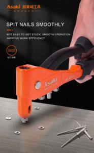 وصل حديثًا ، مسدس برشام يدوي من سبائك الألومنيوم ، مسدس يدوي برشام يدوي ، أداة يدوية مع Nosepiece طويلة - Product Image 3