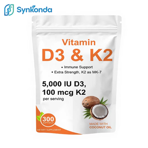 300 Cápsulas Blandas <span class=keywords><strong>de</strong></span> <span class=keywords><strong>Vitamina</strong></span> D3 K2 5000UI, Suplemento 2 en 1 con Aceite <span class=keywords><strong>de</strong></span> Coco, Favorece la Absorción <span class=keywords><strong>de</strong></span> Calcio, Salud Ósea, Fácil <span class=keywords><strong>de</strong></span> Tragar - Product Image 1
