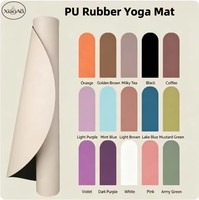 Tapis de yoga pliable semi-circulaire en PU et caoutchouc naturel, épaisseur 5 mm, écologique, antidérapant, pour la remise en forme à domicile et les studios de yoga