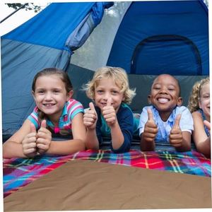 Bâche imperméable 4-en-1 multifonctionnelle pour camping, randonnée, pique-nique, avec tapis de sol et piquets de tente ultralégers pliables - Product Image 4