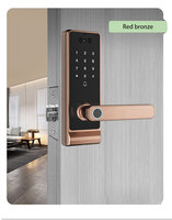 Cerraduras Inteligentes Inalámbricas con Huella Dactilar y WiFi para Puertas de Madera/Aluminio/Acero, con Almacenamiento en Tarjeta de Memoria