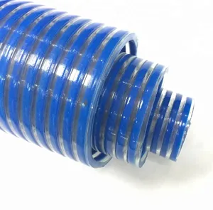 Flexible plastique renforcé PVC Helix pompe à eau aspiration décharge spirale Tube tuyau Conduit ligne tuyau avec ondulé ou plat
