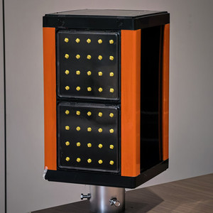 Lampada di Segnalazione LED Sincronizzata Antiappannamento (Alimentazione Solare e <span class=keywords><strong>a</strong></span> Corrente) ad Alta Intensità con Riflettore Prismatico Diffuso Portatile - Product Image 3