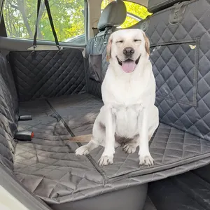 Housse de siège de voiture pour chien Fond dur Pet Back Seat Extender for Dog Large Waterproof Foldable Washable Car Dog Hammock For Back Seat