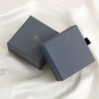 Boîte à tiroirs personnalisée avec logo en feuille d'or Boîte à bijoux Emballage pour bracelet, collier, bague, boucles d'oreilles et cadeaux
