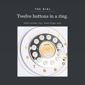 Téléphone d'enregistrement de messages pour invités, Livre d'or audio, Combiné rétro et cordon spiralé - Product Image 2