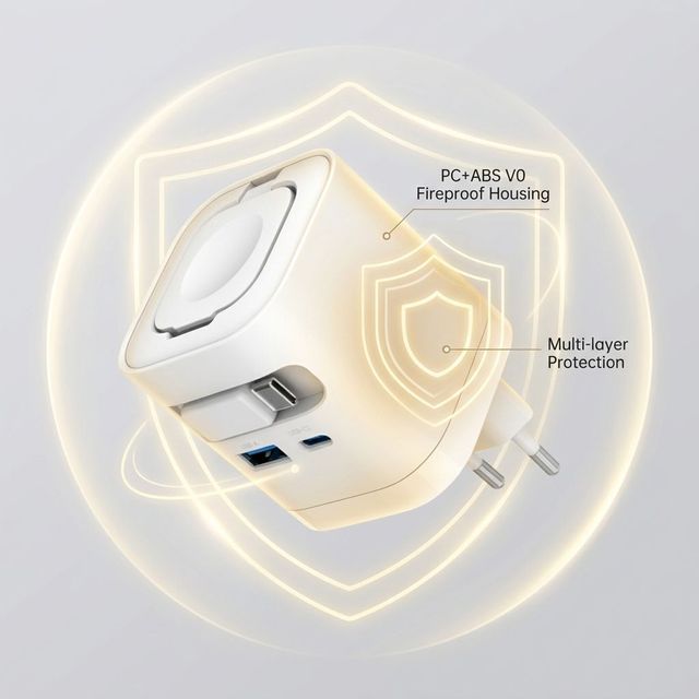 2026 New 65W GaN EU Plug Portable Fast Charger Lightweight Customized