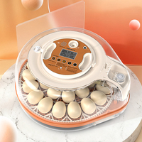 Nouvelle machine d'incubation d'œufs entièrement automatique 220V/110V/12V, mini-incubateur pour 26 œufs de poulet, caille, canard, oie, pigeon, usage domestique, taux d'éclosion de 98%