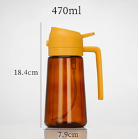 LOVFE Offre Spéciale 470ml Vaporisateur d'huile d'olive en verre 2-en-1 Gadgets de cuisine avec bouchon à vis