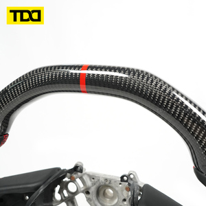 Volant en fibre de carbone véritable fabriqué en usine TDD, adapté aux Nissan 350Z 370Z GTR G35 G37 FX35 M35, sur mesure - Product Image 3
