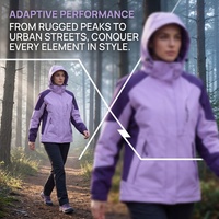 Veste softshell unisexe 3-en-1 imperméable coupe-vent respirante à séchage rapide avec capuche et fermeture éclair pour la randonnée en plein air