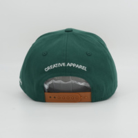 Fabricante de Gorras de Gamuza de 5 Paneles con Logotipo Bordado Personalizado, Gorra Snapback Estilo Vintage A-Frame Estructurada Deportiva en Verde Profundo