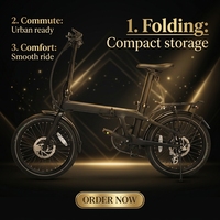 Vélo électrique pliable en fibre de carbone X3 avec options de moteur 250W 350W pour une utilisation multi-scènes