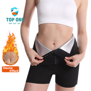 Chaud grande taille thermique noir sueur formateur Leggings taille tondeuse Sauna pantalon Shorts pour un usage domestique grosses femmes - Product Image 3