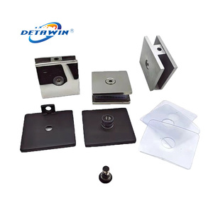 Nhà Máy Tùy Biến Treo Tường 304 Thép Không Gỉ Tắm Kính Clip Cửa Kính Bản Lề Kẹp - Product Image 2