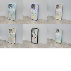 2025 từ trường hợp điện thoại cho <span class=keywords><strong>iPhone</strong></span> 16 Pro Max tấm Laser Kim Cương <span class=keywords><strong>Studded</strong></span> Acrylic trong suốt trường hợp với ống kính bảo vệ phim - Product Image 4