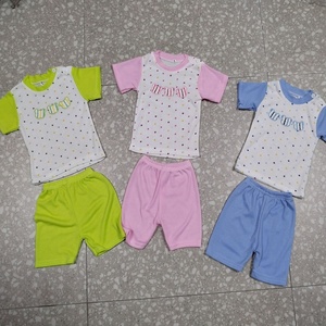 Bộ đồ sơ sinh 2 món 100% polyester, dành cho bé trai/bé gái 3-12 tháng tuổi, đủ size, hàng có sẵn - Product Image 1