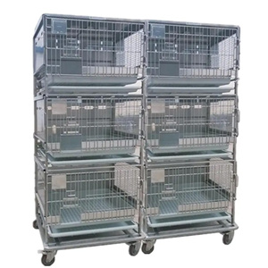 Jaulas de Conejo de Acero Inoxidable para Laboratorio, con Ruedas, Tipo de Alimentación Seca, Certificación CE, PUJIA PJJY-R01, para un Descanso y Alimentación Cómodos - Product Image 5