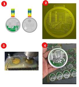 Crea la Tua Medaglia Personalizzata in Lega di Zinco per Brazilian Jiu-Jitsu, Premio 3D Dorato per Maratona, Medaglia Sportiva in Metallo Personalizzata - Product Image 2