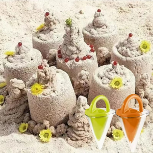 Conque à sable en plastique pour la plage, outil de construction de château de sable, jouet sensoriel pour enfants - Product Image 6