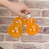 100ml 200ml 300ml PET bouteille de jus en plastique clair bonbons eau jus emballage conteneurs ampoule bouteille en plastique avec bouchon