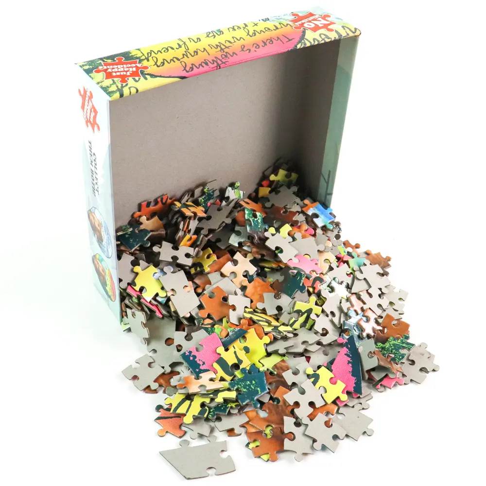 Rompecabezas deslizante personalizado y gato 3D Crystal Farm Animal Big Puzzle Jigsaw 4000 piezas Rompecabezas de papel