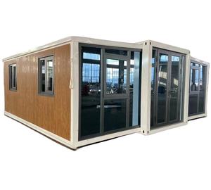 Casa de contenedores plegable portátil y duradera para vacaciones, contenedor de envío expandible para oficina o almacén hecho de madera - Product Image 1