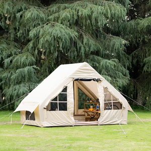 Venta al por mayor tienda inflable impermeable al aire libre Camping bomba <span class=keywords><strong>de</strong></span> aire Fácil instalación automática gran espacio <span class=keywords><strong>Casa</strong></span> 4 estaciones fiesta un dormitorio - Product Image 1