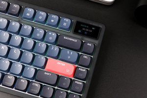 Ajazz ak832pro Bàn phím 75% Gasket gắn Bluetooth 5.1/2.4G không dây & Type-C có dây cấu hình thấp bàn phím với màn hình LED - Product Image 2