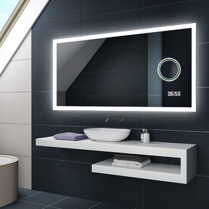 Espejo inteligente de pared para baño, luz Led retroiluminada con pantalla táctil antiniebla - Product Image 4