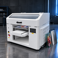 UV Flatbed Printer Digitale Inkjet Drukmachine voor Glas Acryl Metaal Hout Telefoonhoesje met 3PCS I3200-U1 Printkoppen