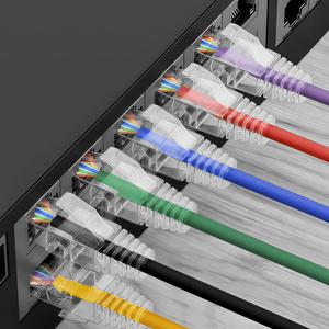 8 màu sắc đồng trần 10Gbps <span class=keywords><strong>UTP</strong></span> <span class=keywords><strong>Ethernet</strong></span> cáp linh hoạt tốc độ cao cáp mạng Cat 6 Slim RJ45 vá cáp - Product Image 2