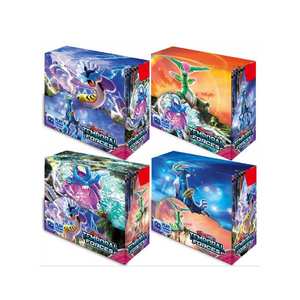 Pokemoned TCG <span class=keywords><strong>การ์ด</strong></span>เกมแลกเปลี่ยนภาษาอังกฤษกล่องบูสเตอร์เกมชั่วคราวแสดงการต่อสู้สะสมของขวัญพลาสติกสำหรั<span class=keywords><strong>บ</strong></span>แฟนๆเด็ก - Product Image 1