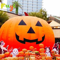 Calabaza inflable LED inflable grande de Halloween con sombreros Suministro directo de fábrica de alta calidad