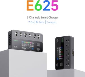 E625 6-Channel 1S <b>LiPo</b> <b>Charger</b>/Discharger Storage 3.70/4.20V Compatible for Tiny Whoop FPV Racing Drone - Product Image 3