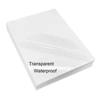 Papier transparent autocollant pour jet d'encre (20 feuilles A4)