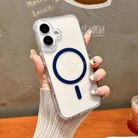 Étui de téléphone magnétique pour iPhone 16 Personnaliser la conception Étui de téléphone portable de charge sans fil pour iPhone 16 15 14 13 12 11