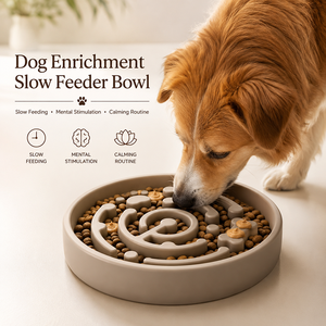 Ciotola Lenta per Cani: Ciotola Anti-Ingozzamento per Cani Veloci, Stimolazione Mentale, Puzzle Alimentare, Alimentazione Sana e Calmante - Product Image 1