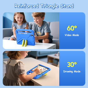 Funda de tableta portátil con diseño de dibujos animados, adecuada para iPad mini 7/iPad mini 6, con ranura separada para bolígrafo, funda protectora para tableta. - Product Image 1