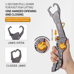 KLIFISHING Aluminium Alloy Opvouwbare Vistang en Lip Grip Set voor Zoutwater- en Kunstlokvissen Buitengebruik - Product Image 2