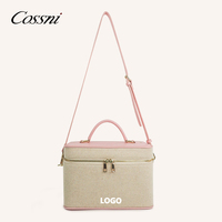 COSSNI Nouvelle Trousse de Maquillage Tendance en Toile de Haute Qualité avec Bandoulière pour Voyage