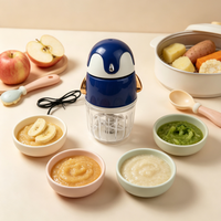 Compacte elektrische keukenmachine van 0,3 liter, multifunctionele voedselmixer, keukenmachine voor het verwerken van fruit en groenten voor baby's
