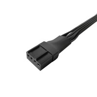Câble d'extension de ventilateur de refroidissement pour carte mère 1 à 3 voies, connecteur PWM 4 broches, câble de ventilateur d'ordinateur 4p, un point trois HUB