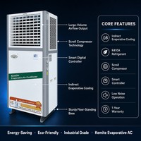 Climatiseur industriel Kemite à refroidissement par évaporation indirecte avec compresseur scroll R410A pour installation split