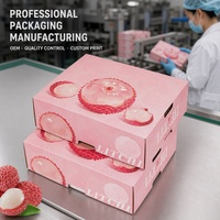 Boîte-cadeau pour fruits lychee, emballage pour produits frais, emballage cadeau en gros