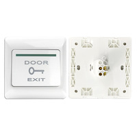 Botón de Salida para Control de Acceso Tipo 86, Montaje Superficial o Empotrado, Interruptor de Reinicio Automático, Plástico, IP65, 220V, Similar a un Panel Eléctrico